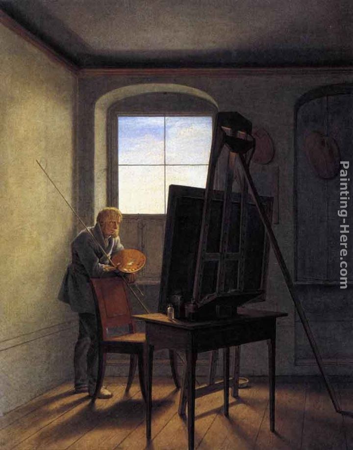 Georg Friedrich Kersting Caspar David Friedrich in his Studio